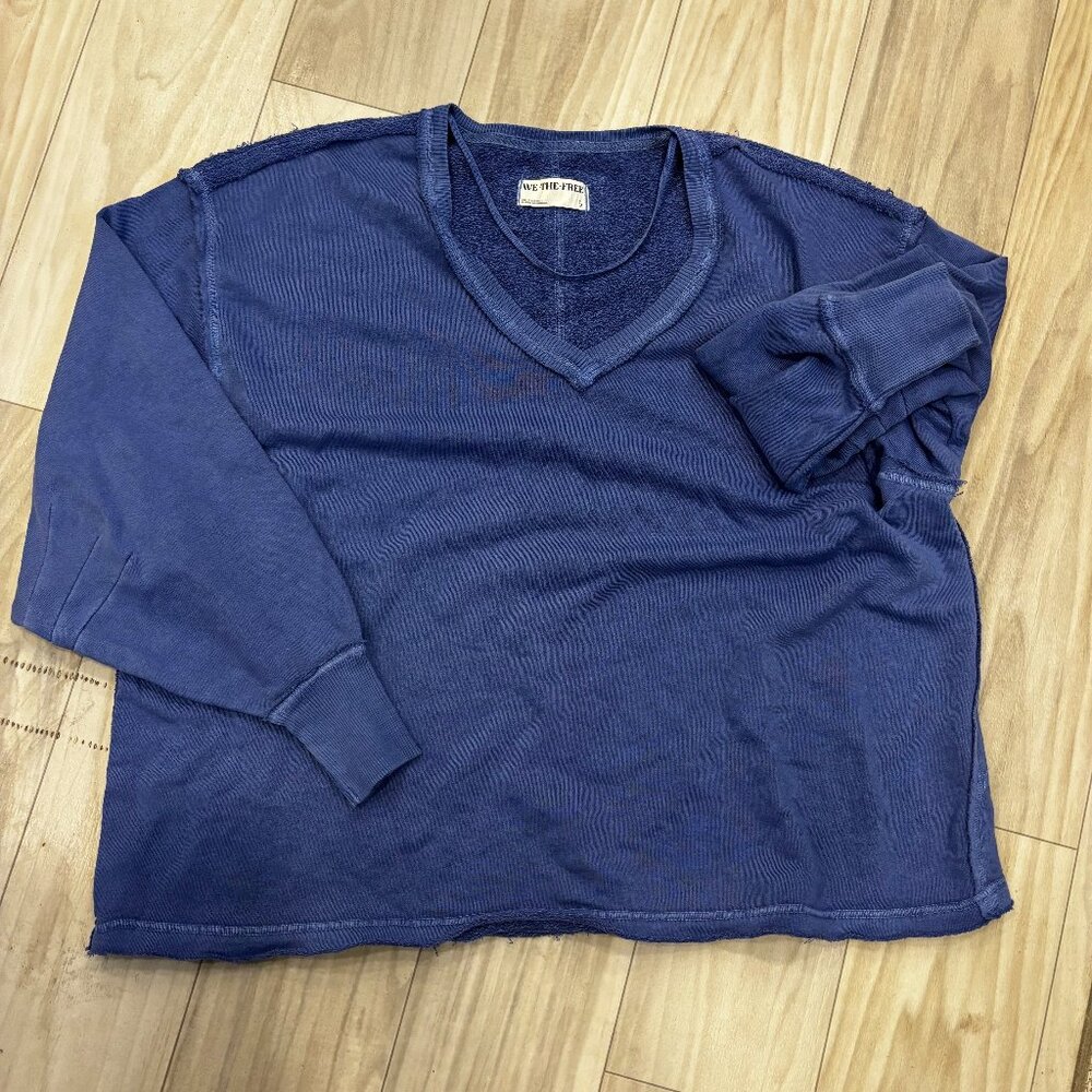 Free People Pull Over Lightweight Sweater Size S Baggy Boho